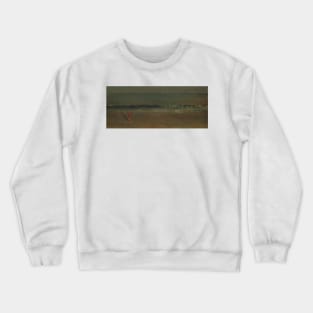 The Beach, Late Afternoon by Winslow Homer Crewneck Sweatshirt